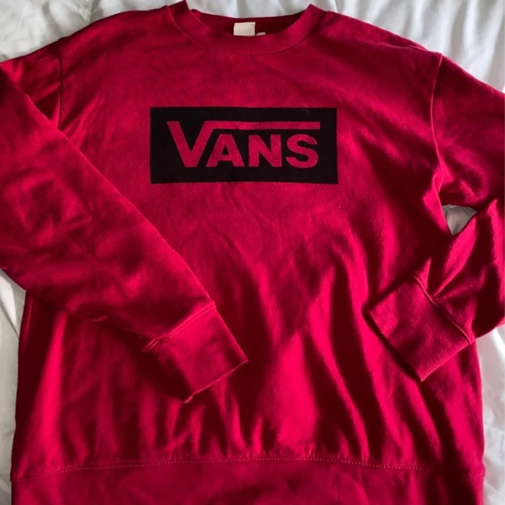 Vans red/pink sweatshirt